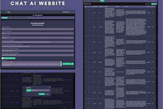develop ai saas platform, dashboards, or business systems