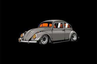 trace your vehicle into vector silhouettes