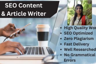 do SEO content writing, blog writing and article writing,