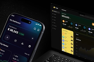 design modern finance uiux for app and dashboard