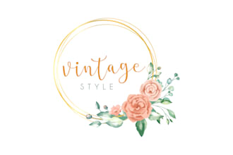 design your feminine watercolor logo