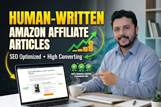 provide human written amazon affiliate marketing articles