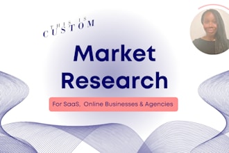 do profit making market research and competitor analysis