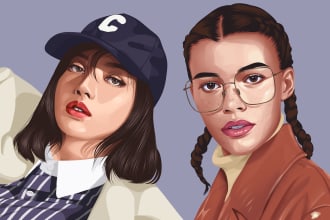 draw amazing cartoon portrait for you