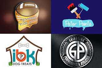 design 4 unique logo in 12 hrs with copyright