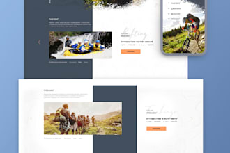 design photoshop web template or PSD website