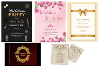 do event ticket, invitation card in 6 to 10 hrs