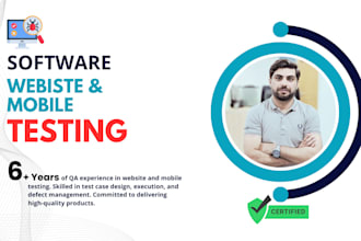 test and QA your website or app for bugs and performance