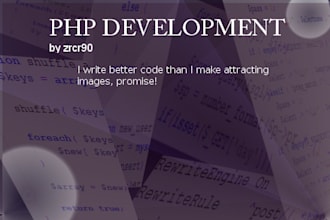 write, improve, debug, php scripts