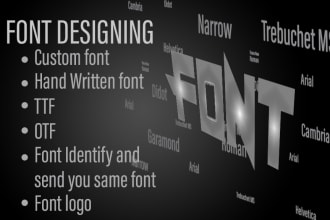 create custom hand written font , logo or signature for you