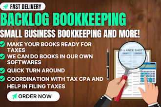 do backlog bookkeeping to get ready for taxes