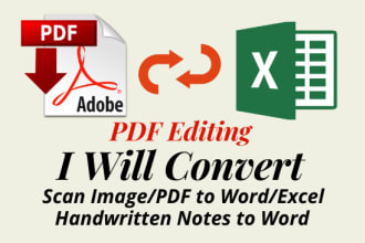 convert pdf to excel, pdf to word and image to word