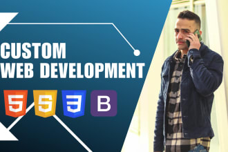 do html css javascript bootstrap bug fixes web development