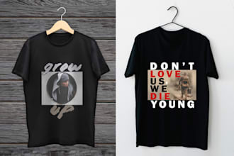 create attractive custom tshirt design for you