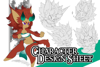 design your character on a character sheet