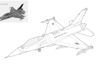 create vector line art of any product jet, plane, ship, yacht, boat, tractor,car