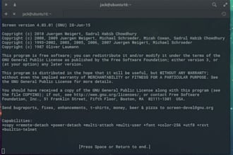 write a python or shell script
