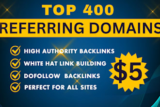 boost your SEO with high quality referring domain backlinks