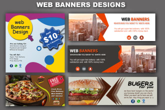 design static web banner, social media ads or posts, billboards