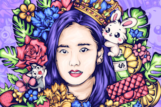 draw an idol kpop with pop authentic never seen before