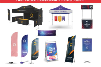 design your outdoor promotional tent,flags and banner