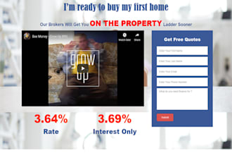 design responsive HTML landing page or website