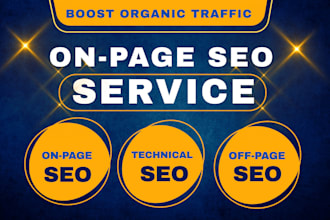 do perfect onpage SEO and technical optimization for wordpress, wix or shopify