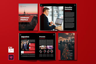 design a brochure, company profile, white paper or annual report