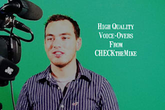 record a 60 second professional voice over