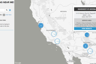 do google map, web map, search and interactive map and route