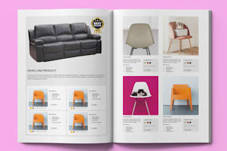 design product catalog and brochure