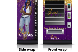 design vending or slot machine wrap