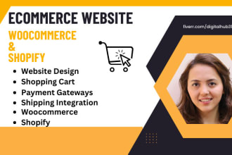 develop ecommerce website with shopify and woocommerce