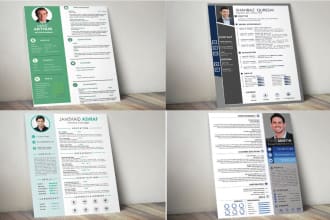 create professional infographic resume design for your job