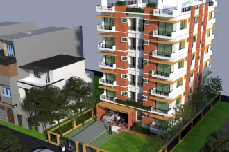 house design and realistic 3d rendering