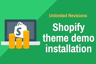 install shopify theme same as demo and customization
