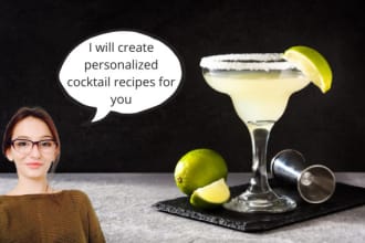 create cocktail recipes for your menu
