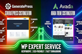 design super wordpress website with generatepress and avada theme