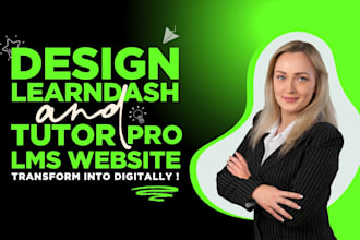 design lms learndash or tutor pro lms website