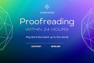 proofread 500 words within 24 hours