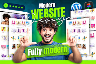 do wordpress website design or modern wordpress website