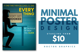 design minimalist, retro and vintage poster