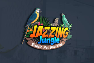 create a creative animal, pet, cartoon, mascot logo for you