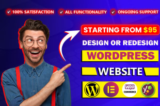 make modern and professional wordpress website