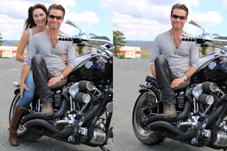 5 images remove a person picture with photoshop