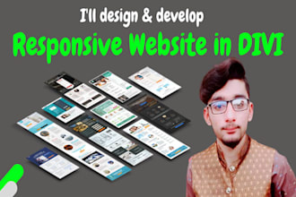 design and develop responsive website in divi