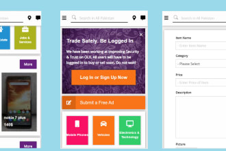 develop of your e comerce mart app in react native nodejs