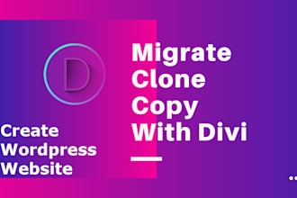 clone migrate website using divi theme