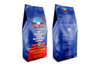 do premium coffee bag and product packaging label design