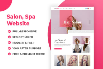 design a website for your hair salon, beauty salon, and spa